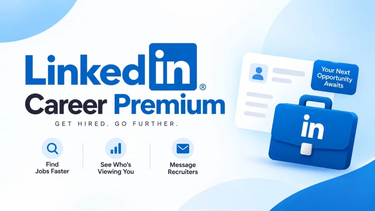 LinkedIn - Career Premium - VIA LOGIN card artwork