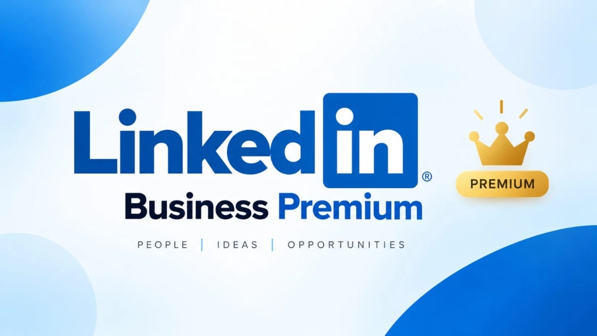 LinkedIn - Business Premium - VIA LOGIN card artwork