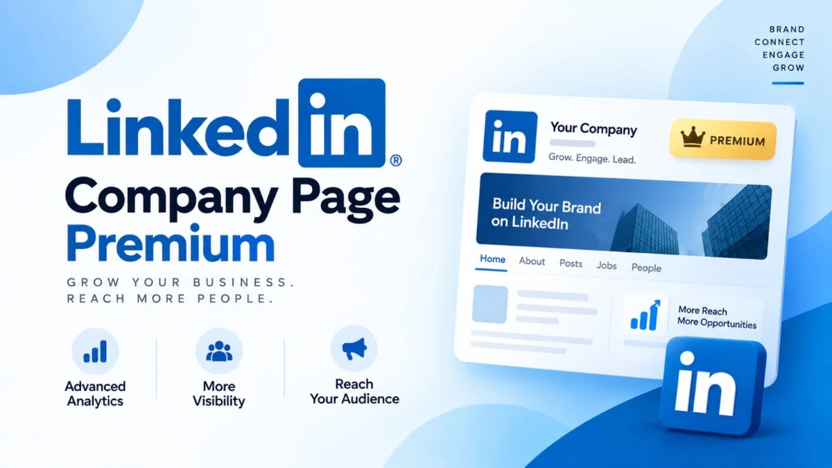 LinkedIn - Company Page Premium - VIA LOGIN card artwork